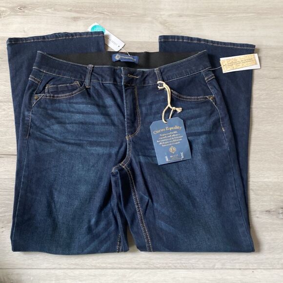 Democracy Kathryn Ab Solution Itty Bitty Bootcut Jean Indigo Stitch Fix Nwt - Picture 6 of 9